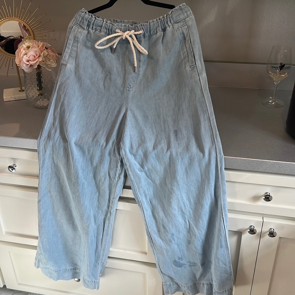 Loft soft wide leg denim
